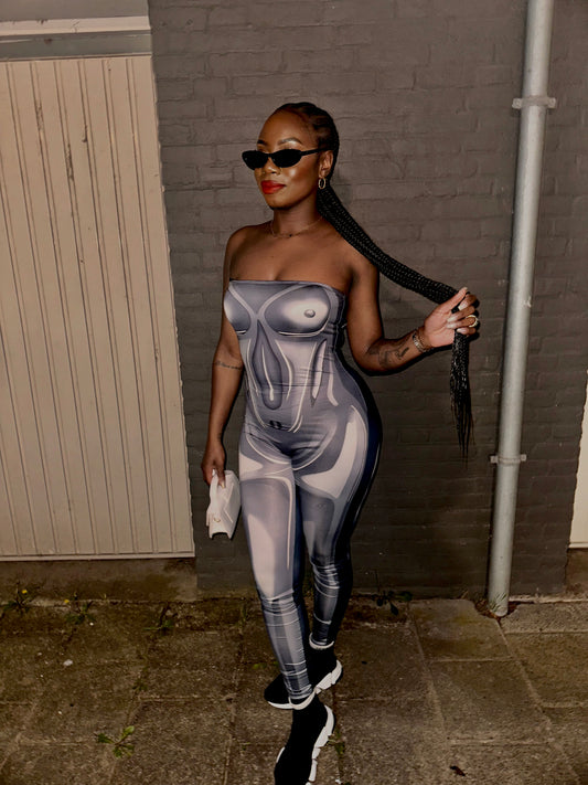 Reina grey jumpsuit