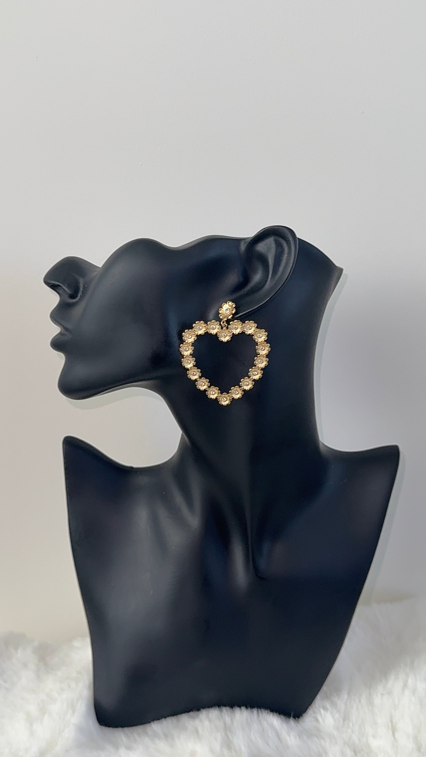 Flowerheart oorbel